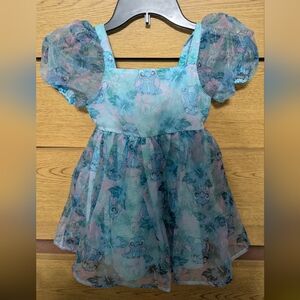 Disney Stitch Light Blue and Purple Top